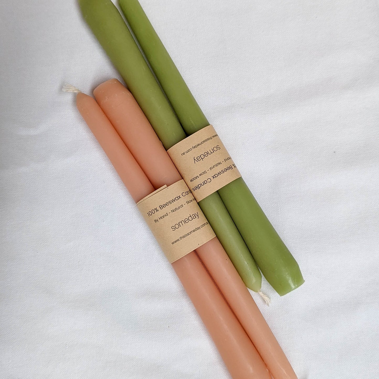 Beeswax Pillar Taper Candles