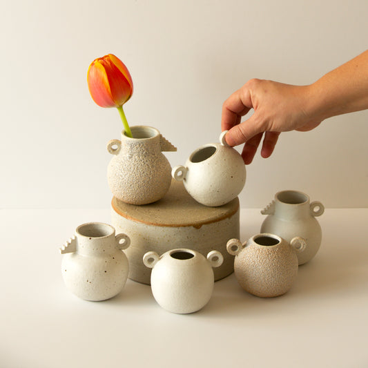 Miniature Amphora Vase - White
