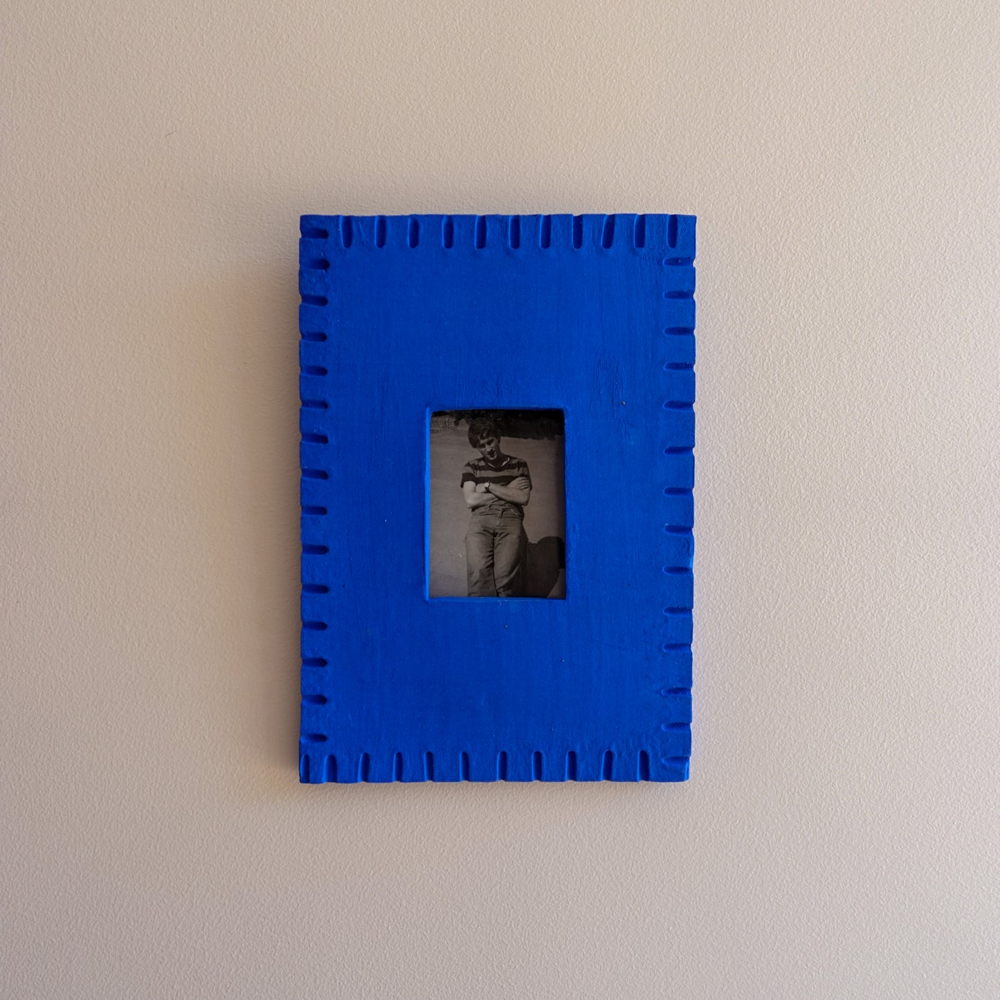 Blue Polaroid Frame