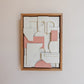 Blush Layered Abstract Tile