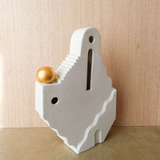 Golden Orb Sculpture