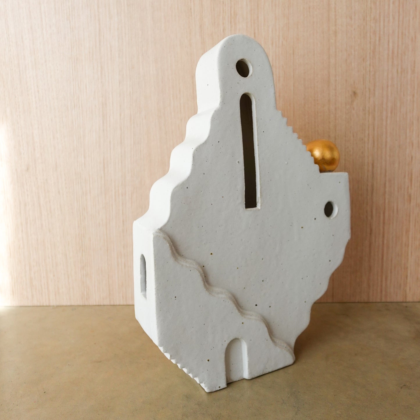 Golden Orb Sculpture